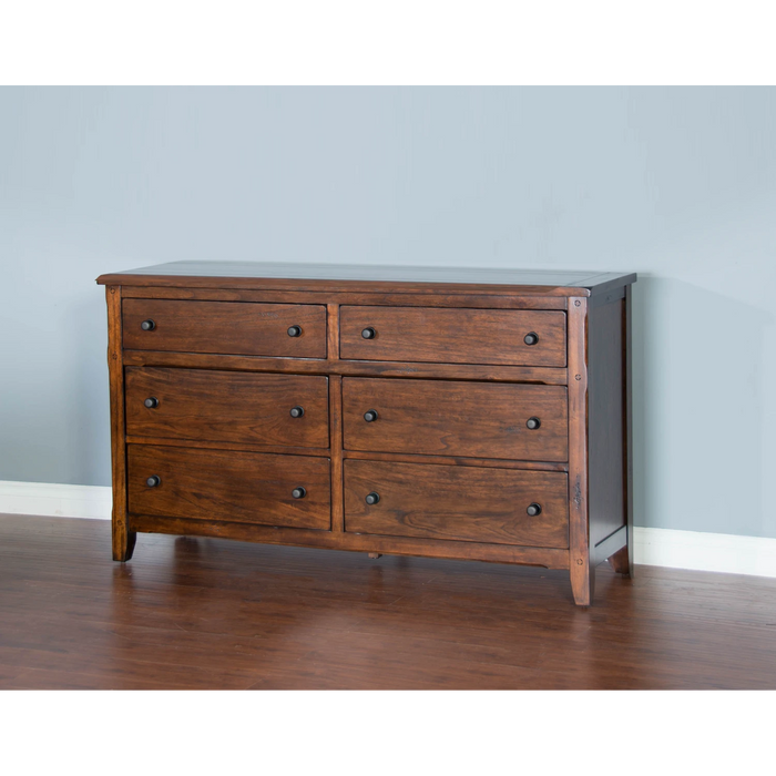 Sunny Designs Santa Fe Dresser Dark Chocolate - Bed & Sofa Hub