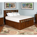 Sunny Designs Queen Storage Bed withith Slate Dark Chocolate - Bed & Sofa Hub