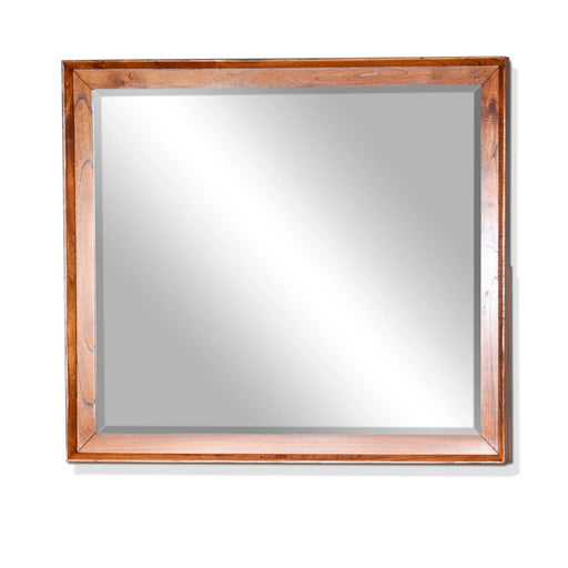 Sunny Designs American Modern 42" Mitred Solid Wood Mirror in Cinnamon - Bed & Sofa Hub