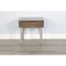 Sunny Designs American Modern 1-Drawer Mindi Wood Night Stand in Modern Gray - Bed & Sofa Hub