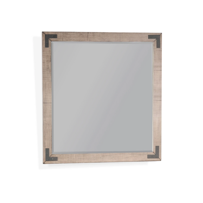 Sunny Designs Desert Rock Mahogany Wood Mirror in Desert Rock/Light Brown Desert Rock - Bed & Sofa Hub