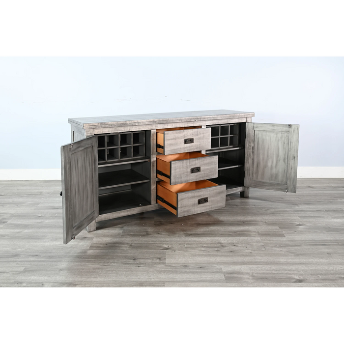 Sunny Designs Dining Wood Buffet Alpine Grey - Bed & Sofa Hub