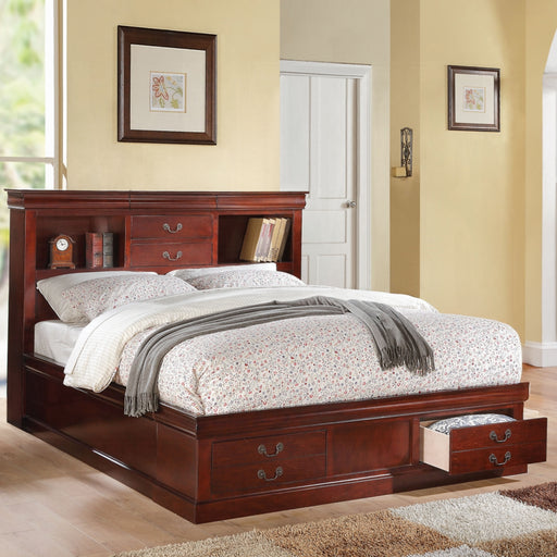 ACME Louis Philippe III EK Bed W/Storage - Bed & Sofa Hub