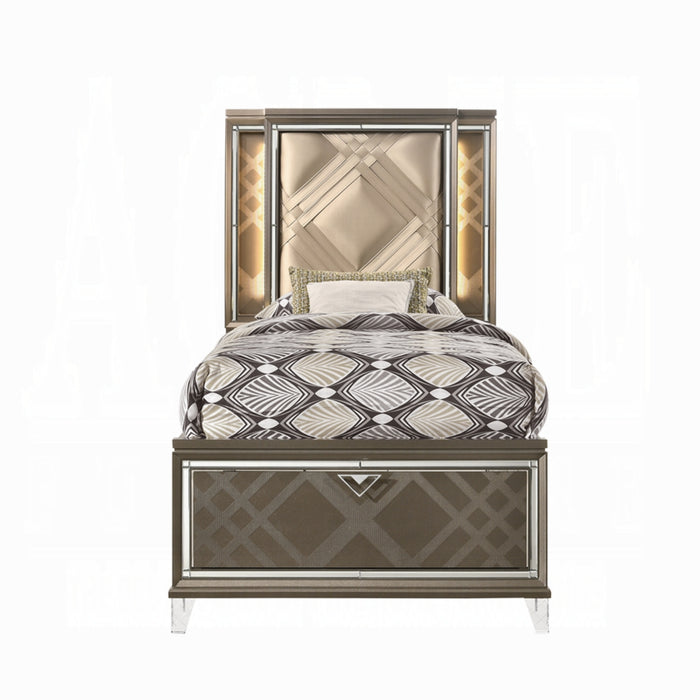 ACME Skylar Twin Bed W/Led & Storage - Bed & Sofa Hub