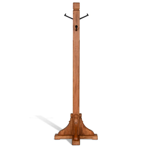 Sunny Designs Sedona 72" Freestanding Wood Hat Rack in Rustic Oak - Bed & Sofa Hub