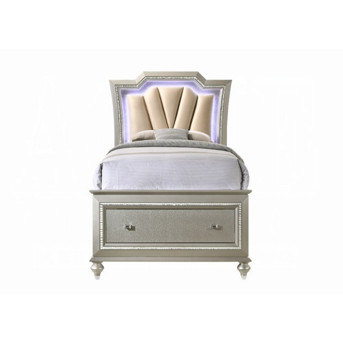 ACME Kaitlyn Full Bed W/Led & Storage - Bed & Sofa Hub