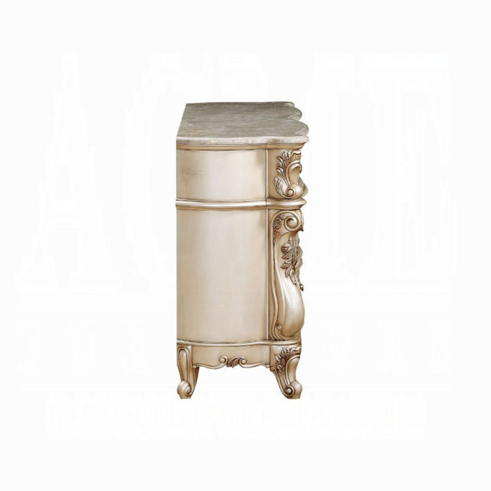 ACME Gorsedd Dresser W/Marble Top - Bed & Sofa Hub