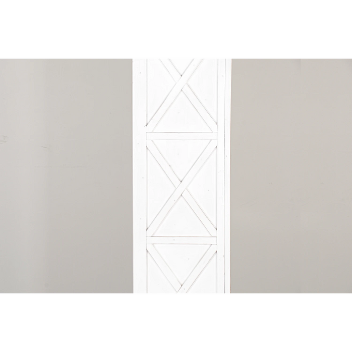Sunny Designs European Cottage 75.5" Farmhouse Wood Bookcase in Dark Brown/White European Cottage - Bed & Sofa Hub
