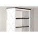 Sunny Designs European Cottage 75.5" Farmhouse Wood Bookcase in Dark Brown/White European Cottage - Bed & Sofa Hub