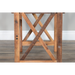 Sunny Designs Havana X-Base Student School Desk Rustic Acacia - Bed & Sofa Hub