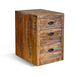 Sunny Designs Havana 20" 3-drawer Solid Acacia Wood File Cabinet in Light Brown Rustic Acacia - Bed & Sofa Hub