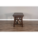 Sunny Designs Vivian 58" 2-drawer Farmhouse Wood Writing Desk in Dark Brown Raisin - Bed & Sofa Hub