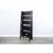 Sunny Designs  72" Mahogany Wood Folding Bookcase Black Walnut - Bed & Sofa Hub