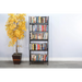 Sunny Designs  72" Mahogany Wood Folding Bookcase Black Walnut - Bed & Sofa Hub