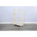 Sunny Designs 48" Mahogany Wood Folding Bookcase Marble White - Bed & Sofa Hub