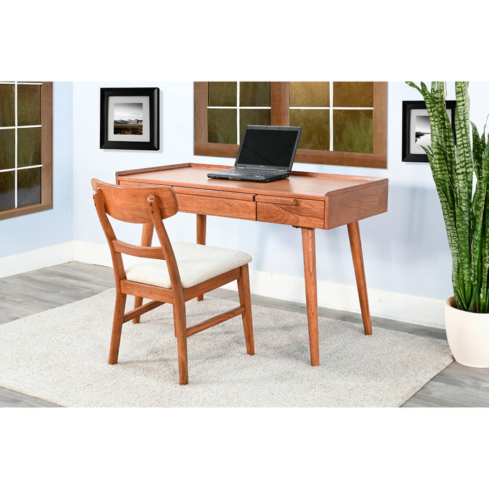 Sunny Designs 48" Mid-Century Desk Cinnamon - Bed & Sofa Hub