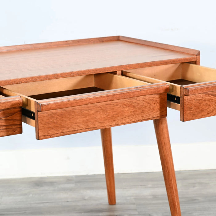 Sunny Designs 48" Mid-Century Desk Cinnamon - Bed & Sofa Hub