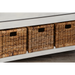Sunny Designs 57" Modern Wood Storage Bookcase and Bench in Marble White - Bed & Sofa Hub