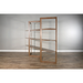 Sunny Designs Doe Valley 80" Wood Room Divider/Bookcase in Taupe Brown Buckskin - Bed & Sofa Hub