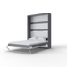 Maxima House Vertical Murphy Bed Invento European Full Xl with Mattress and Led Included - Bed & Sofa Hub
