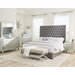 Coaster Camille 4-piece Bedroom Set Metallic Mercury - Bed & Sofa Hub