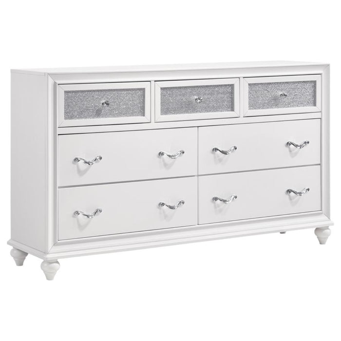 Coaster Barzini 4-piece Bedroom Set White - Bed & Sofa Hub