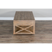 Sunny Designs Durango 48" Coastal Wood Cocktail Table in Weathered Brown - Bed & Sofa Hub