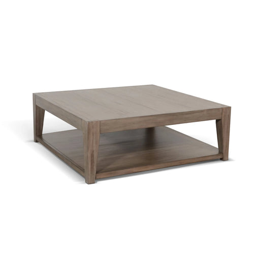 Sunny Designs Doe Valley Mahogany Wood Coffee Table with Casters in Light Brown Buckskin - Bed & Sofa Hub