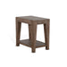 Sunny Designs Doe Valley 25" Mid-Century Wood Chair Side Table in Taupe Brown Buckskin - Bed & Sofa Hub