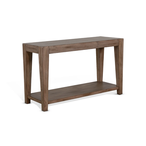 Sunny Designs Doe Valley 50" Mid-Century Mahogany Wood Sofa Table in Taupe Brown Buckskin - Bed & Sofa Hub