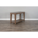 Sunny Designs Doe Valley 50" Mid-Century Mahogany Wood Sofa Table in Taupe Brown Buckskin - Bed & Sofa Hub