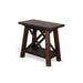 Sunny Designs Vivian 16" Farmhouse Mahogany Wood Chair Side Table in Dark Brown Raisin - Bed & Sofa Hub