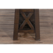 Sunny Designs Vivian 60" Farmhouse Mahogany Wood Sofa Table in Dark Brown Raisin - Bed & Sofa Hub