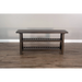 Sunny Designs Vivian 60" Farmhouse Mahogany Wood Sofa Table in Dark Brown Raisin - Bed & Sofa Hub