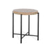 Sunny Designs Round  22" Distressed Chair Side Table Weathered Brown - Bed & Sofa Hub