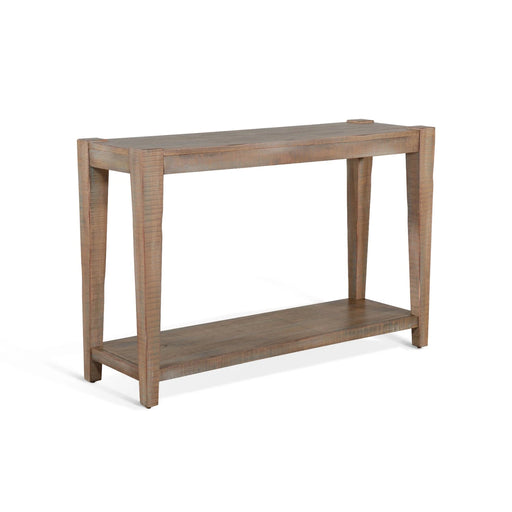 Sunny Designs 48" Sleek and Modern Wood Sofa Table in Weathered Brown - Bed & Sofa Hub