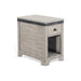 Sunny Designs Traditional Mahogany Wood Chair Side Table in Alpine Gray - Bed & Sofa Hub