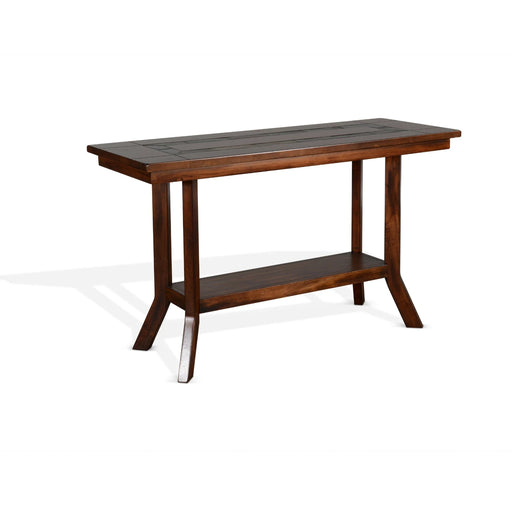 Sunny Designs Santa Fe 48.5" Traditional Wood Sofa Table in Dark Chocolate - Bed & Sofa Hub