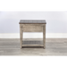 Sunny Designs Chair Side Table Tobacco Leaf and Alpine Grey - Bed & Sofa Hub