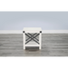 Sunny Designs Bayside White Wood Chair Side Table Marble White - Bed & Sofa Hub