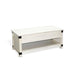 Sunny Designs Bayside Wood Coffee Table with Lift Top Marble White - Bed & Sofa Hub