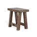 Sunny Designs Doe Valley 16" Mahogany Wood Chair Side Table in Taupe Brown Buckskin - Bed & Sofa Hub