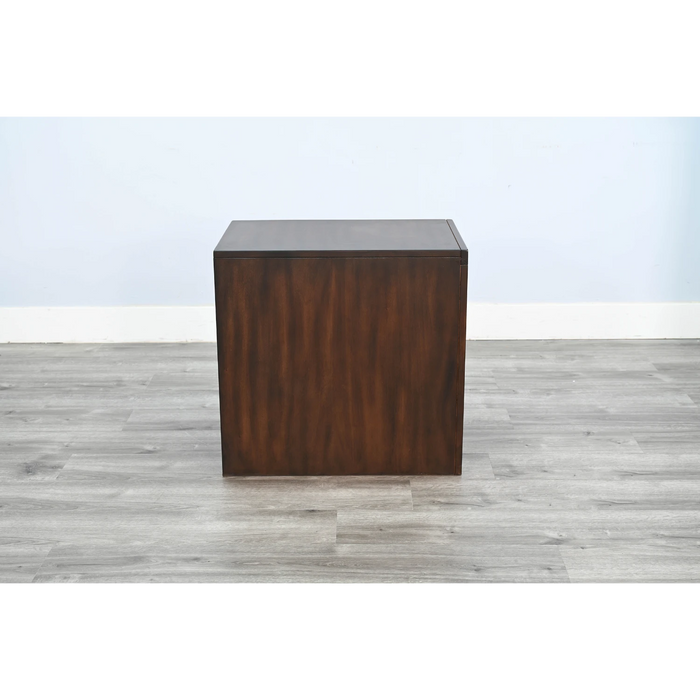 Sunny Designs Chair Side Table with Drawer Coffee Bean - Bed & Sofa Hub
