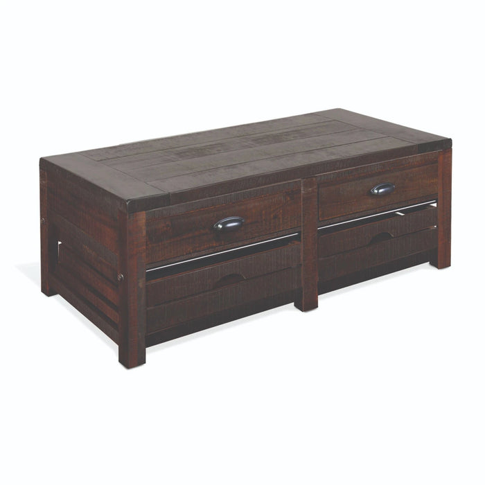 Sunny Designs Homestead Coffee Table Tobacco Leaf - Bed & Sofa Hub