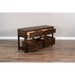 Sunny Designs Homestead Sofa Media Table Tobacco Leaf - Bed & Sofa Hub