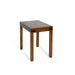 Sunny Designs Chair Side Table with Bottom Shelf, Corner Metal Accent Nature Walk - Bed & Sofa Hub