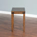 Sunny Designs Chair Side Table with Bottom Shelf, Corner Metal Accent Nature Walk - Bed & Sofa Hub