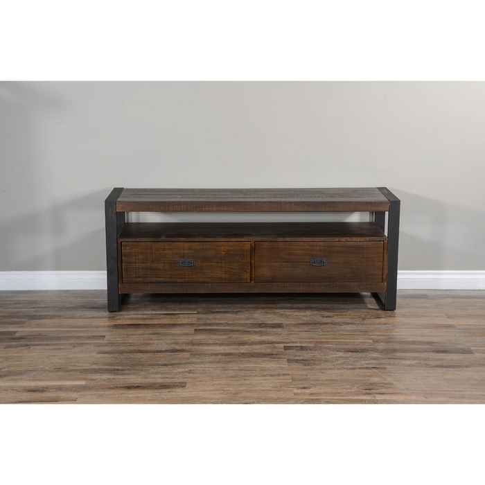 Sunny Designs Homestead 64" TV Console Tobacco Leaf - Bed & Sofa Hub