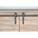 Sunny Designs 65" TV Console with Barn Door Mountain Smoke - Bed & Sofa Hub