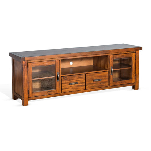 Sunny Designs Tuscany 74" TV Console Vintage Mocha - Bed & Sofa Hub